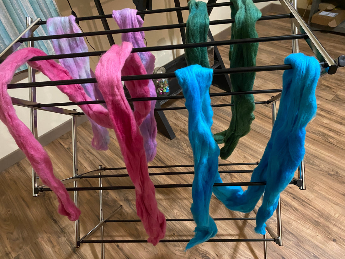 Rambouillet Fiber Dyeing: A Colorful Creative Journey