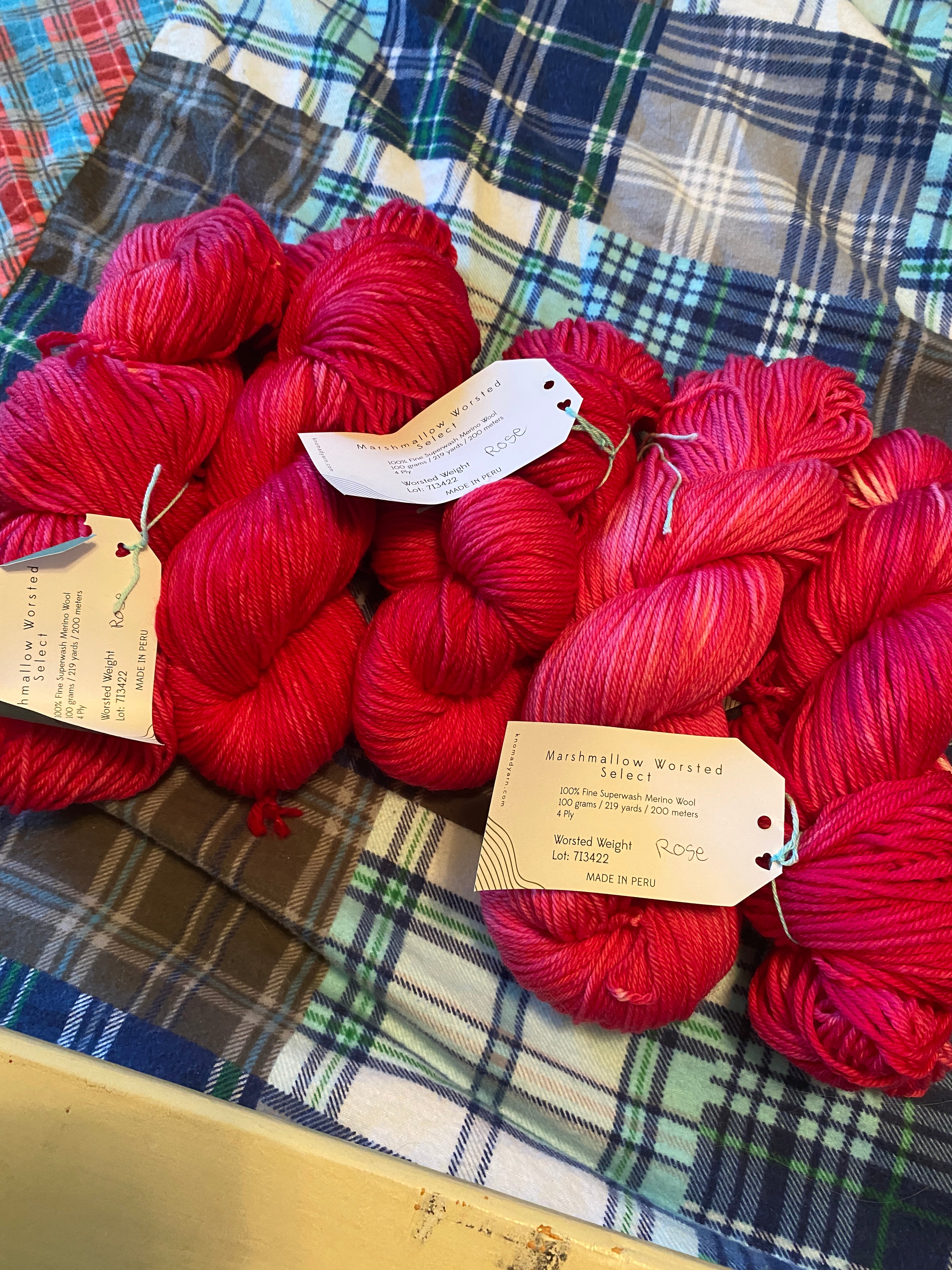 hand dyed  super-wash merino wool worsted weight