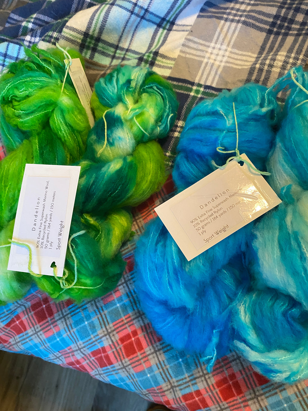 hand dyed sport weight super wash merino