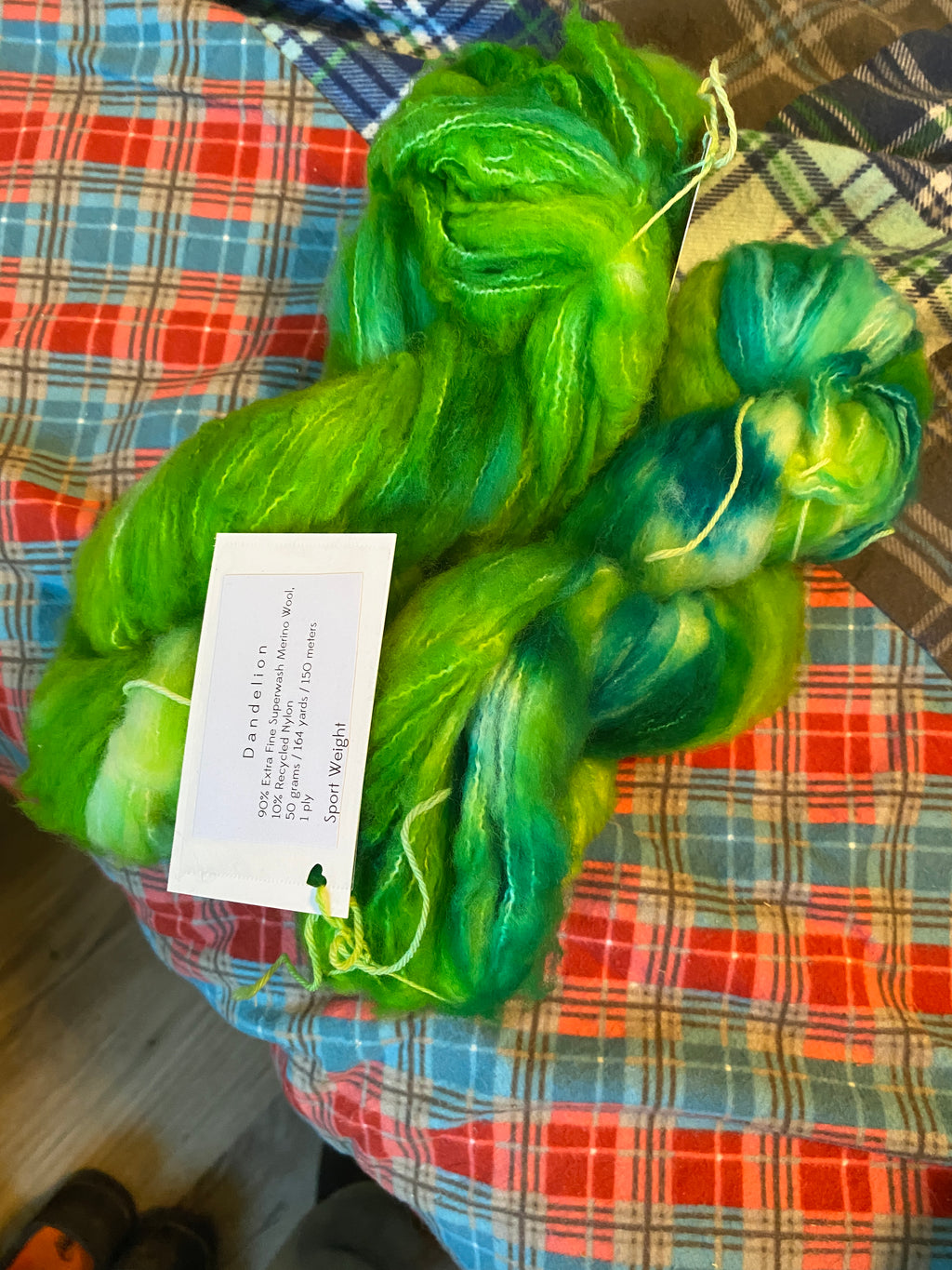 hand dyed sport weight super wash merino