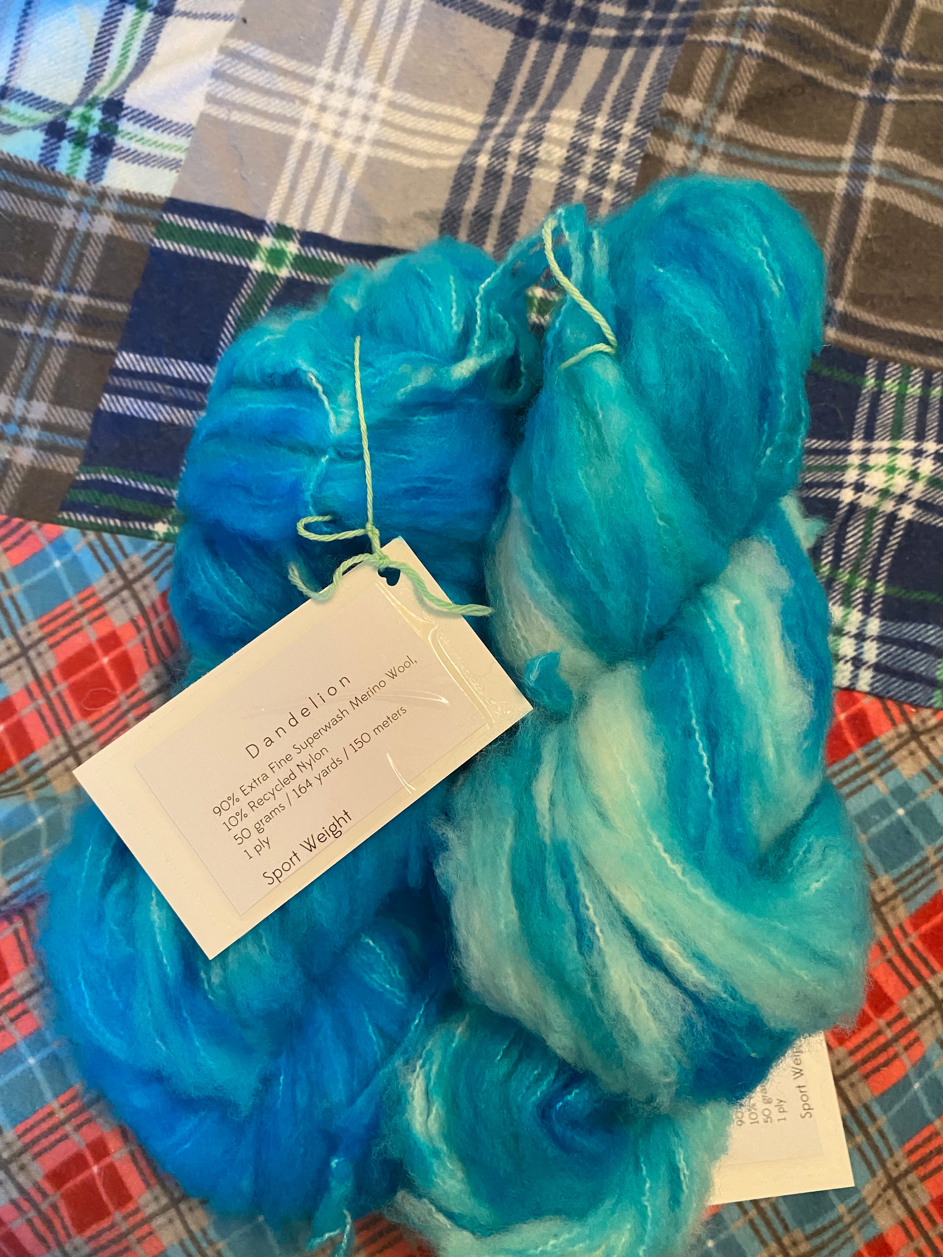 hand dyed sport weight super wash merino