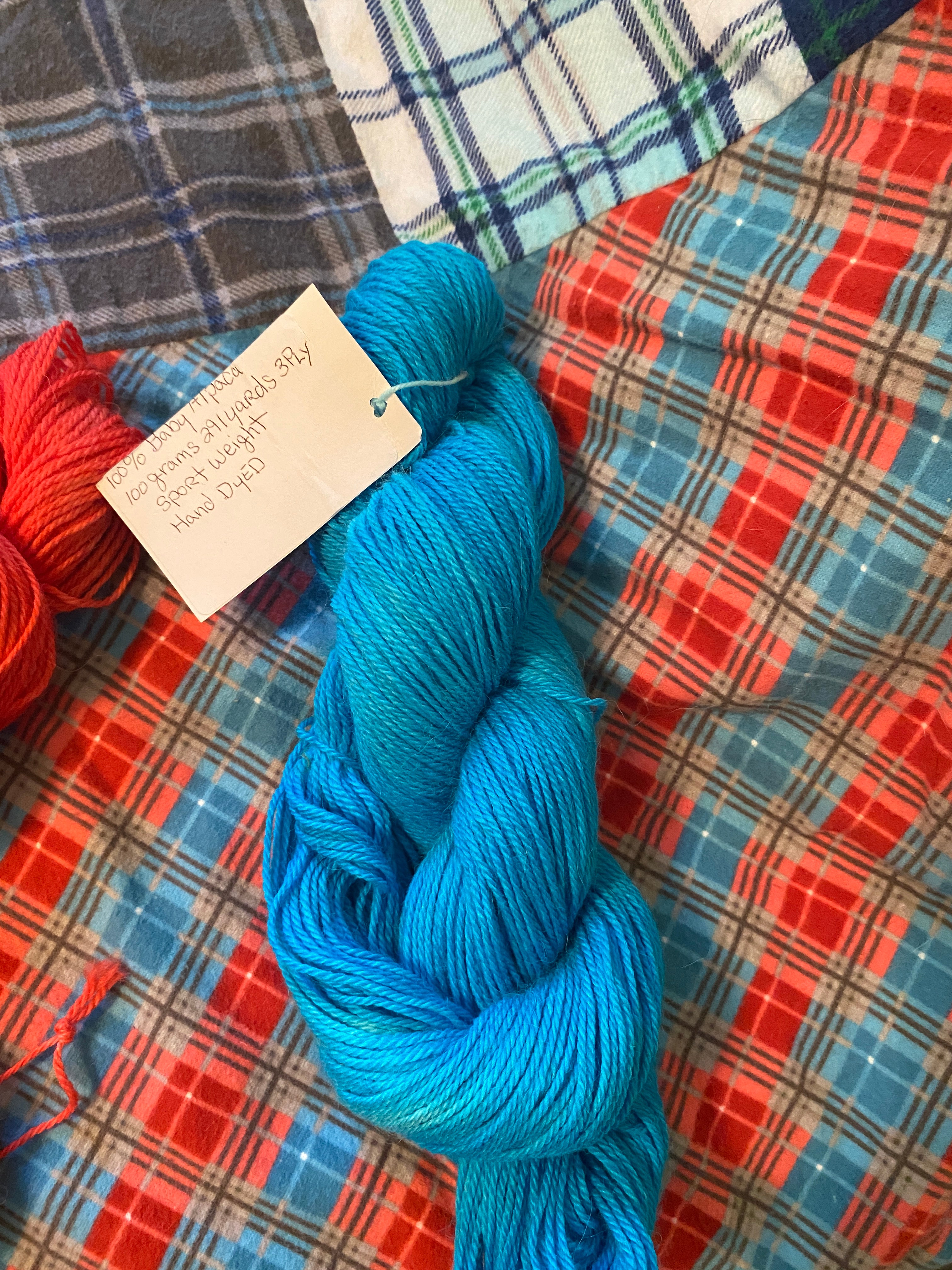 Hand Dyed Baby Alpaca Sport Weight Yarn – 100g/291yds