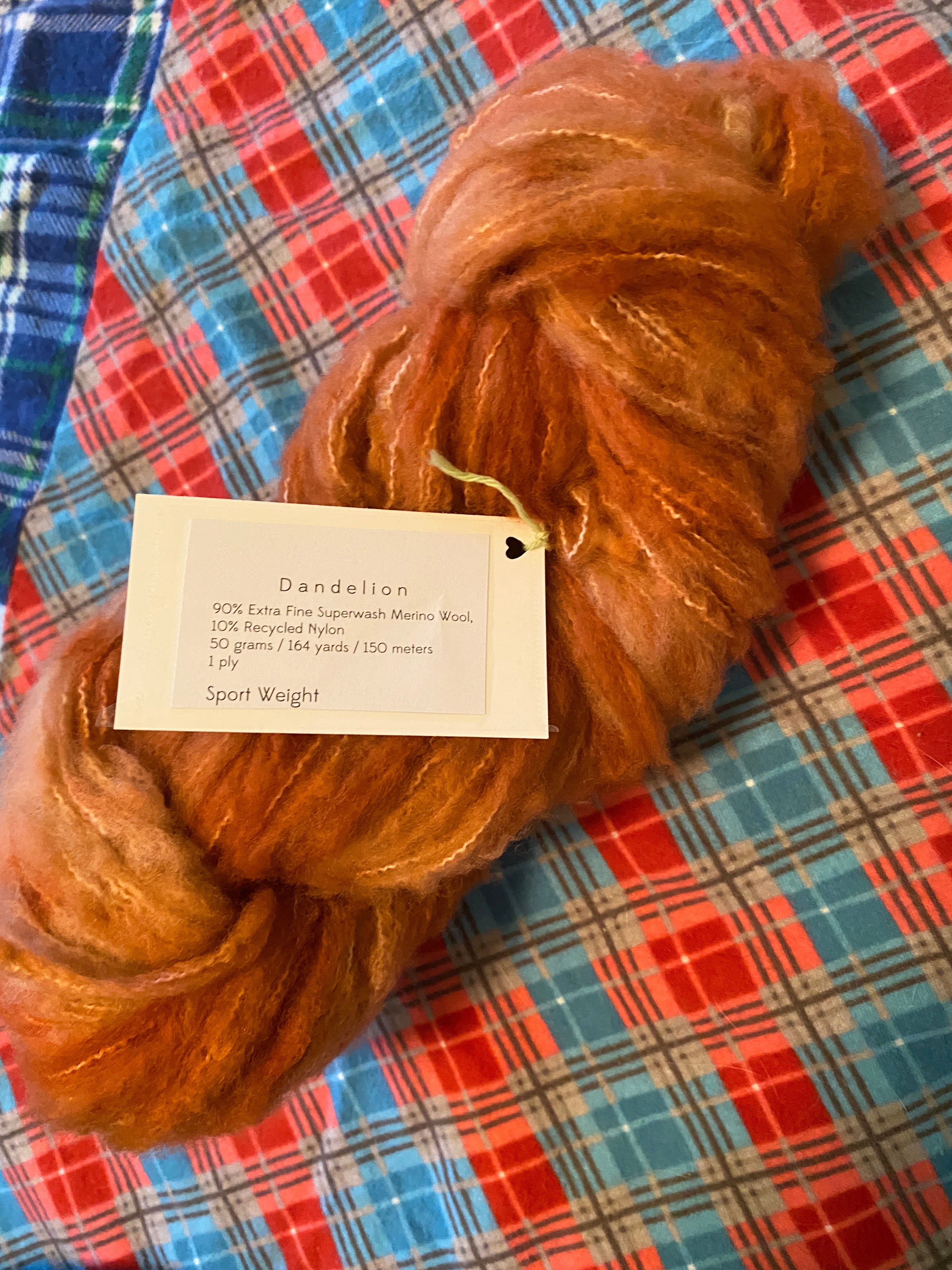 hand dyed sport weight super wash merino