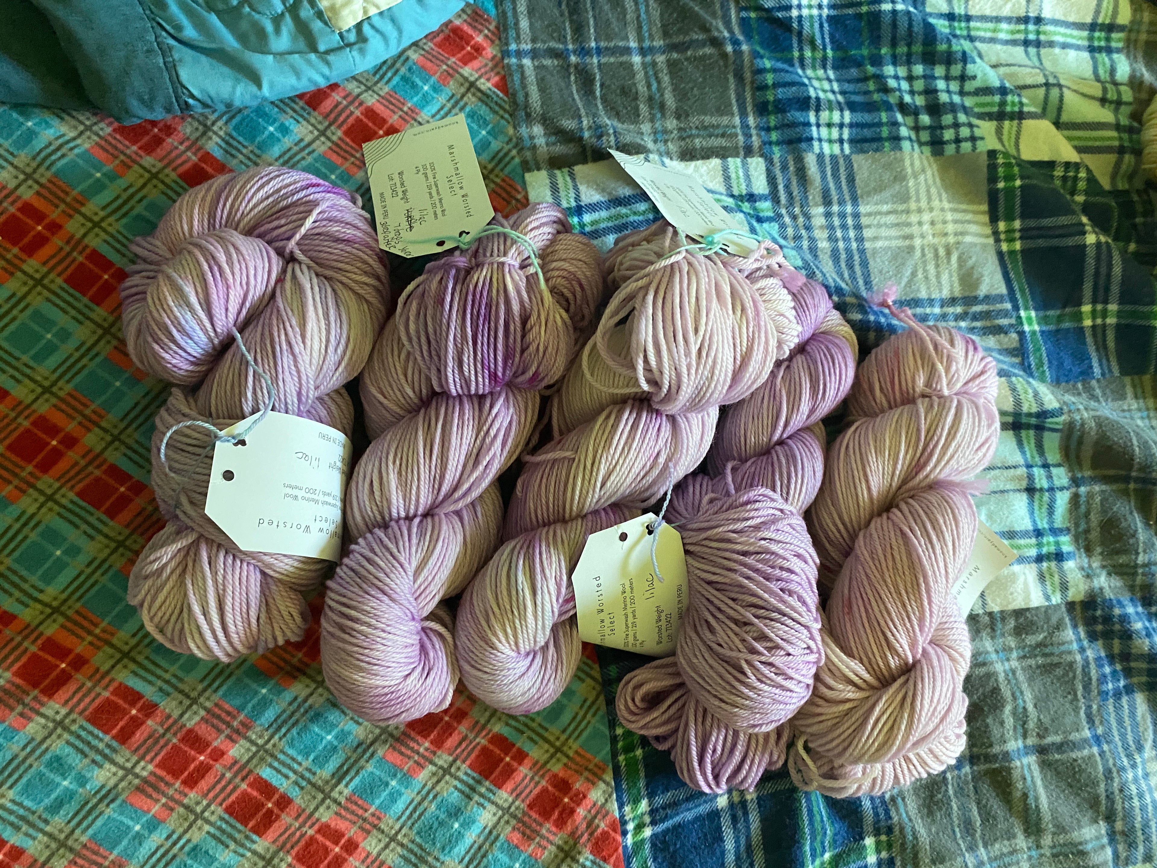 hand dyed  super-wash merino wool worsted weight
