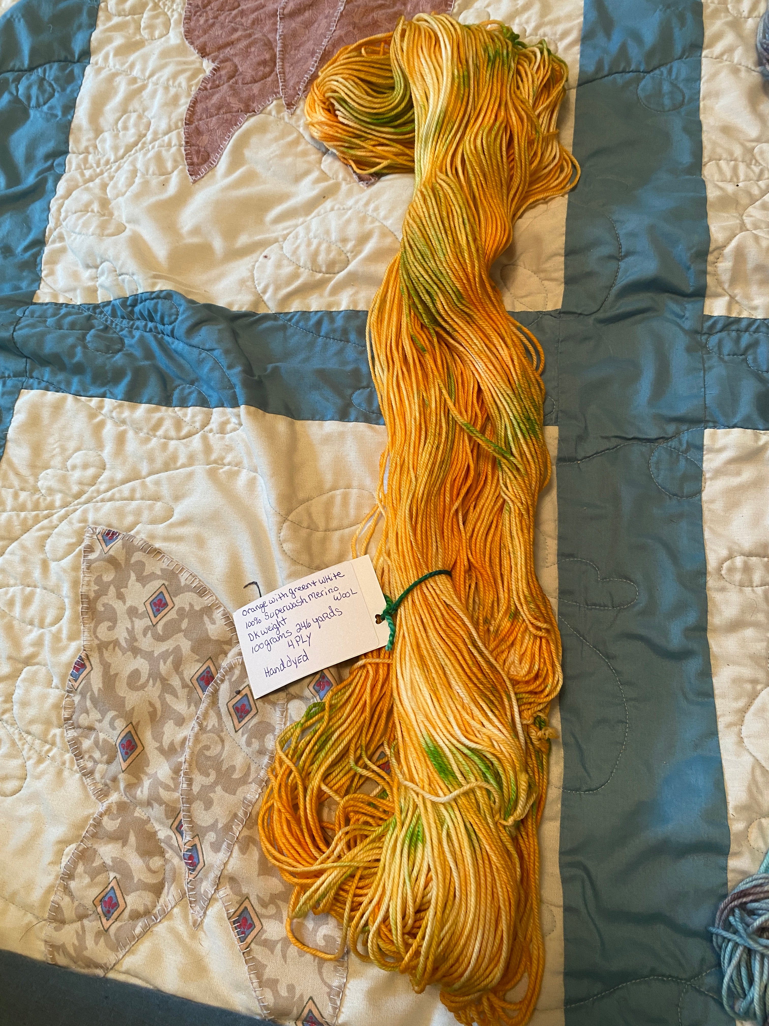 dk weight hand dyed merino wool super wash