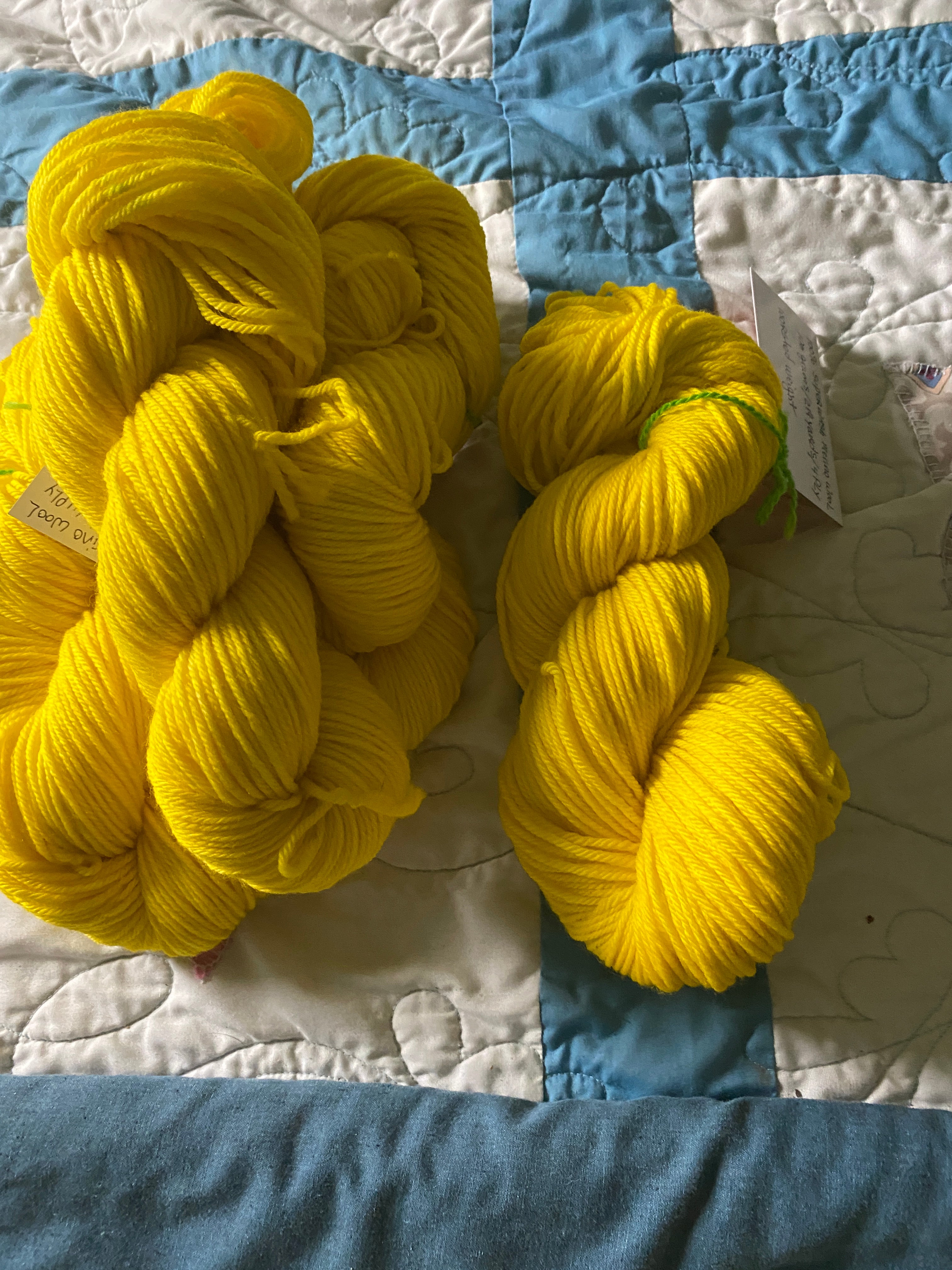 hand dyed  super-wash merino wool worsted weight