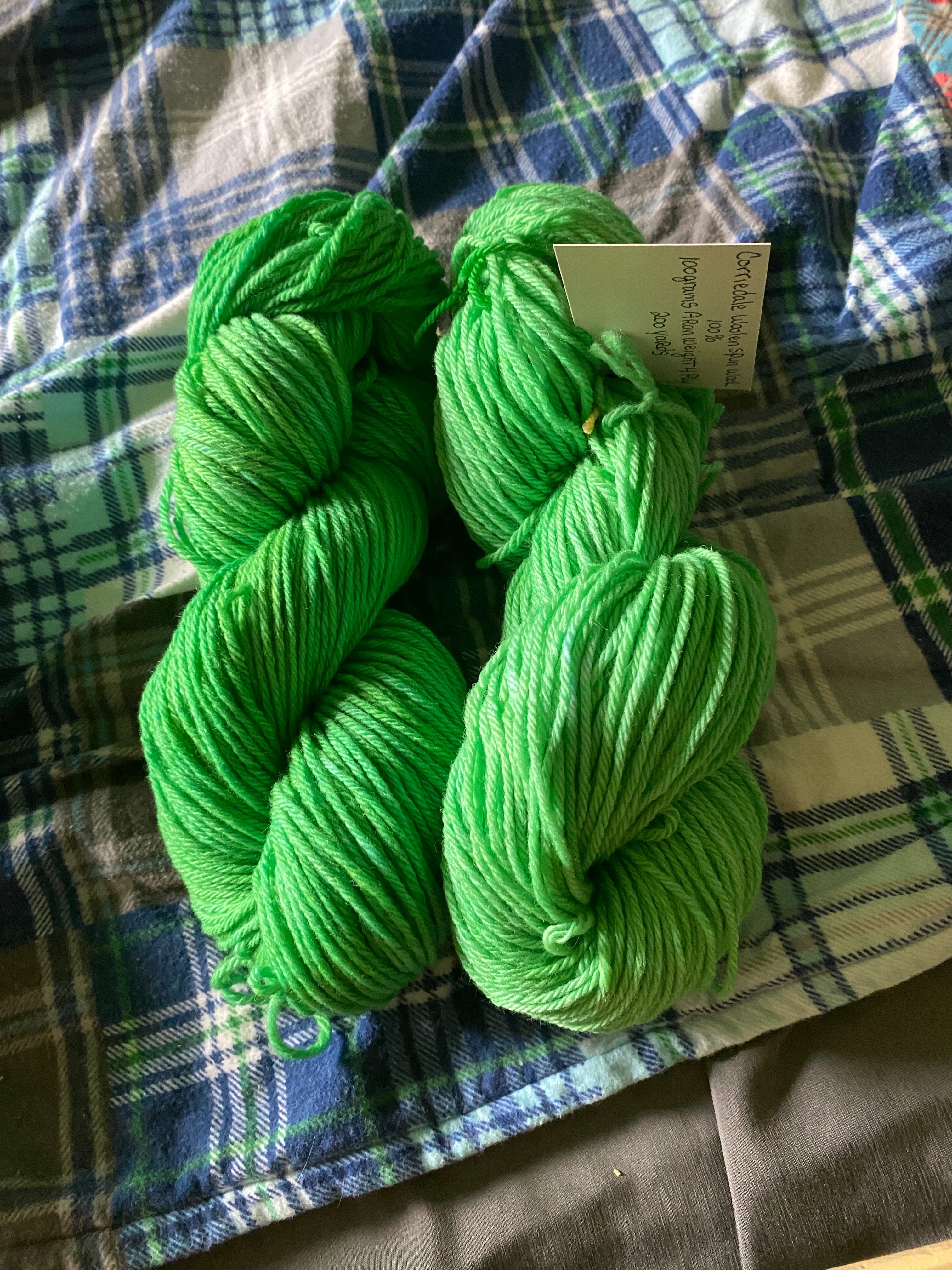 Corriedale woolen spun wool aran weight